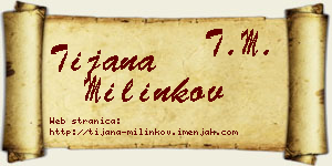 Tijana Milinkov vizit kartica
